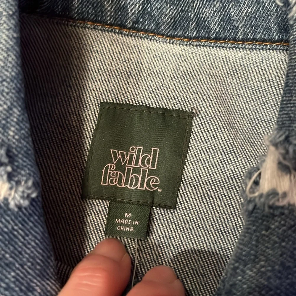 New Wild Fable distressed denim vest - Picture 4 of 16